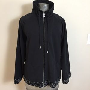 Christine Alexander Embellished Jacket Sz Xl Blk